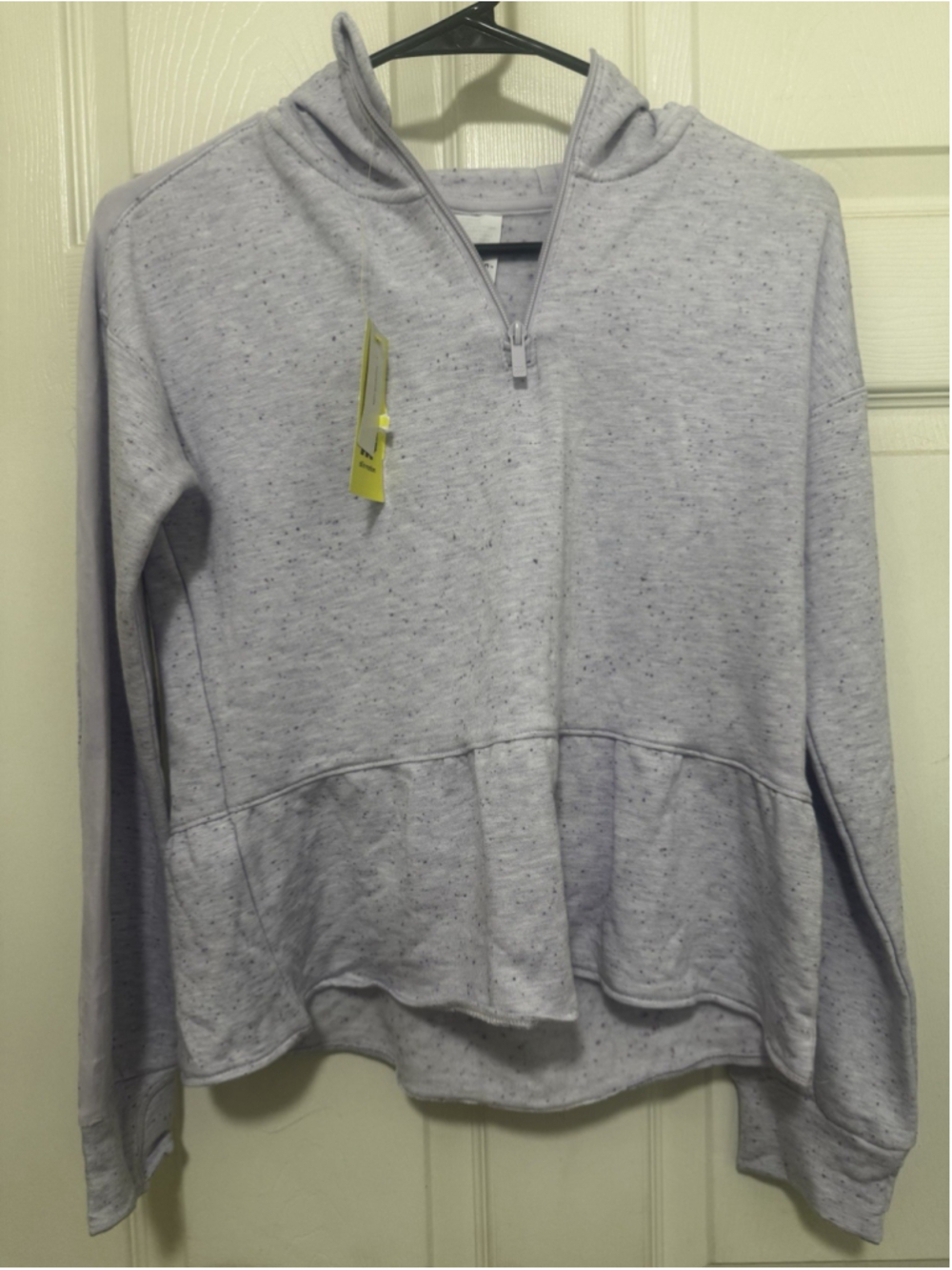 Size XL (14) Women's Light Heather Gray Hooded Sweatshirt